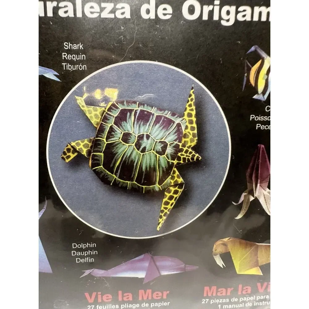 New Nature Origami Sea Life Dolphin Turtle Shark 27 Sheets Instructions Fish